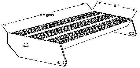 Type 1 Aluminum Ladder Tread, Feathering